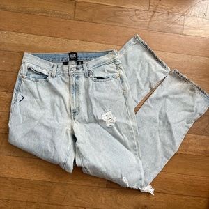 Bootcut Light Wash Ripped Flare BDG Jeans - Urban Outfitters